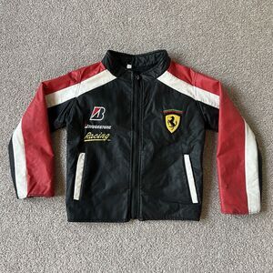 Vintage 90s Ferrari Racing Leather Jacket